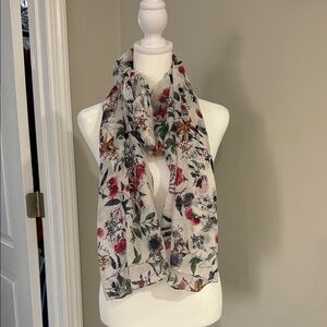 Floral Print Scarf - Multicolor